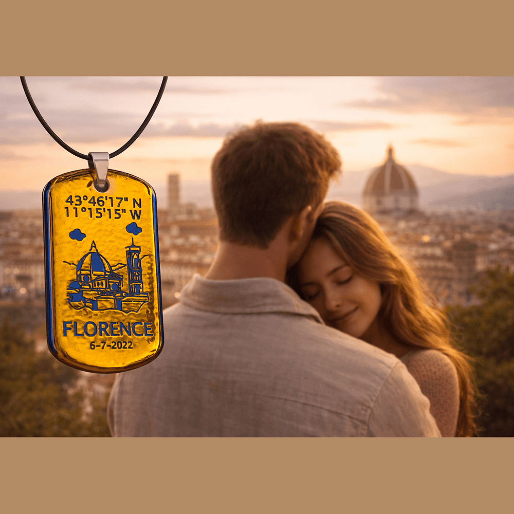 Pendente Coordinate del Cuore - Firenze personalizzabile rjthw8-is