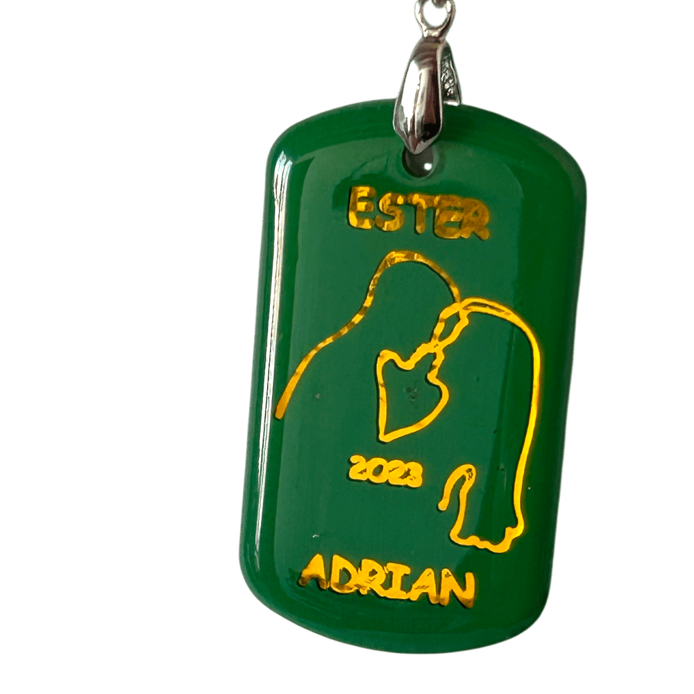 Pendente Uniti per Sempre Personalizzato - Verde Equilibrio | Connessione e stabilitá rjthw8-is