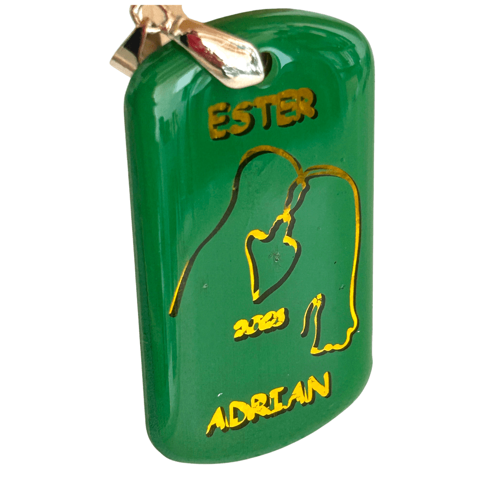 Pendente Uniti per Sempre Personalizzato - Verde Equilibrio | Connessione e stabilitá rjthw8-is