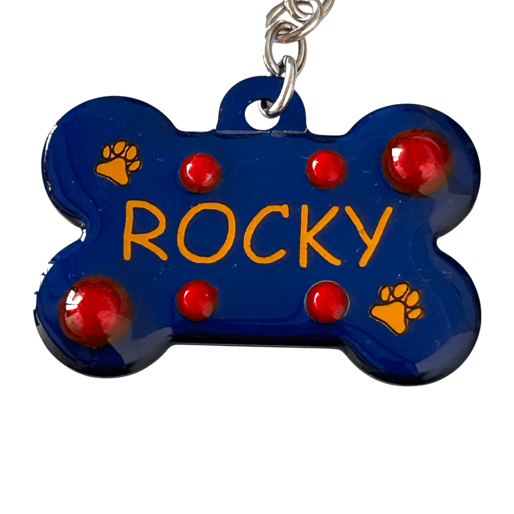 Medaglietta Identificativa Cani - Collezione Fashion Pet - Zaffiro rjthw8-is