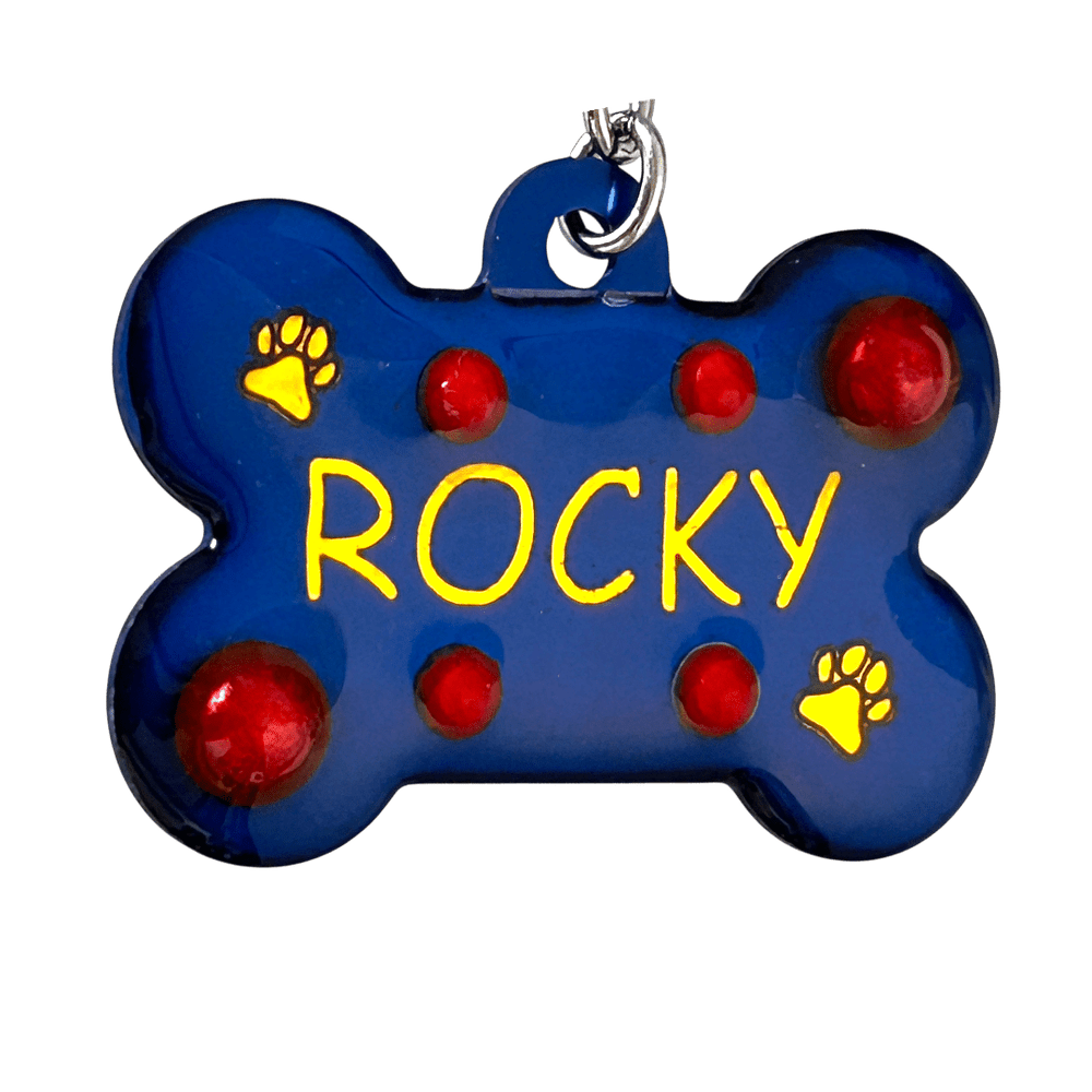 Medaglietta Identificativa Cani - Collezione Fashion Pet - Zaffiro rjthw8-is