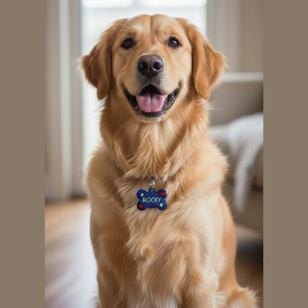 Medaglietta Identificativa Cani - Collezione Fashion Pet - Zaffiro rjthw8-is