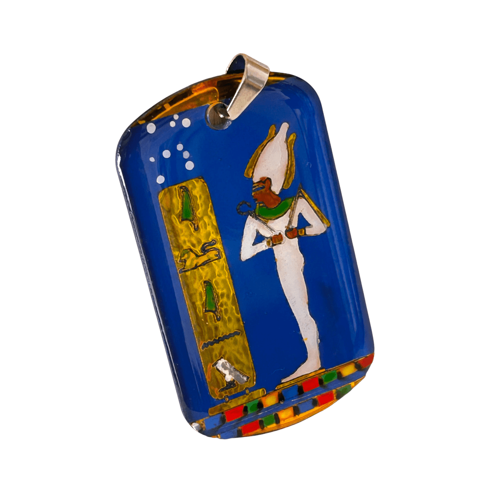 Pendente egizio Osiride e Costellazione di Orione - cartiglio geroglifico personalizzato rjthw8-is