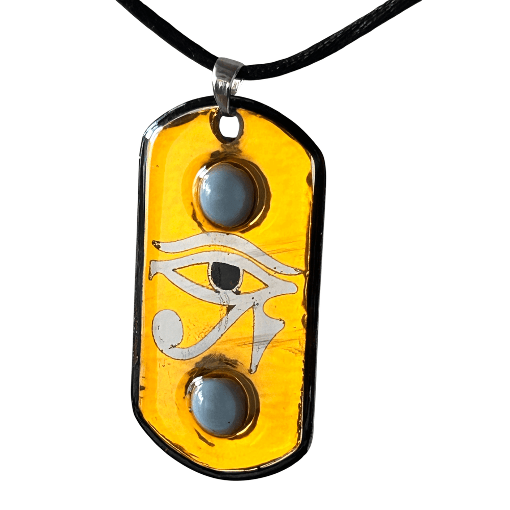 Occhio di Horus con perle - con incisione personalizzata - talismano di protezione rjthw8-is