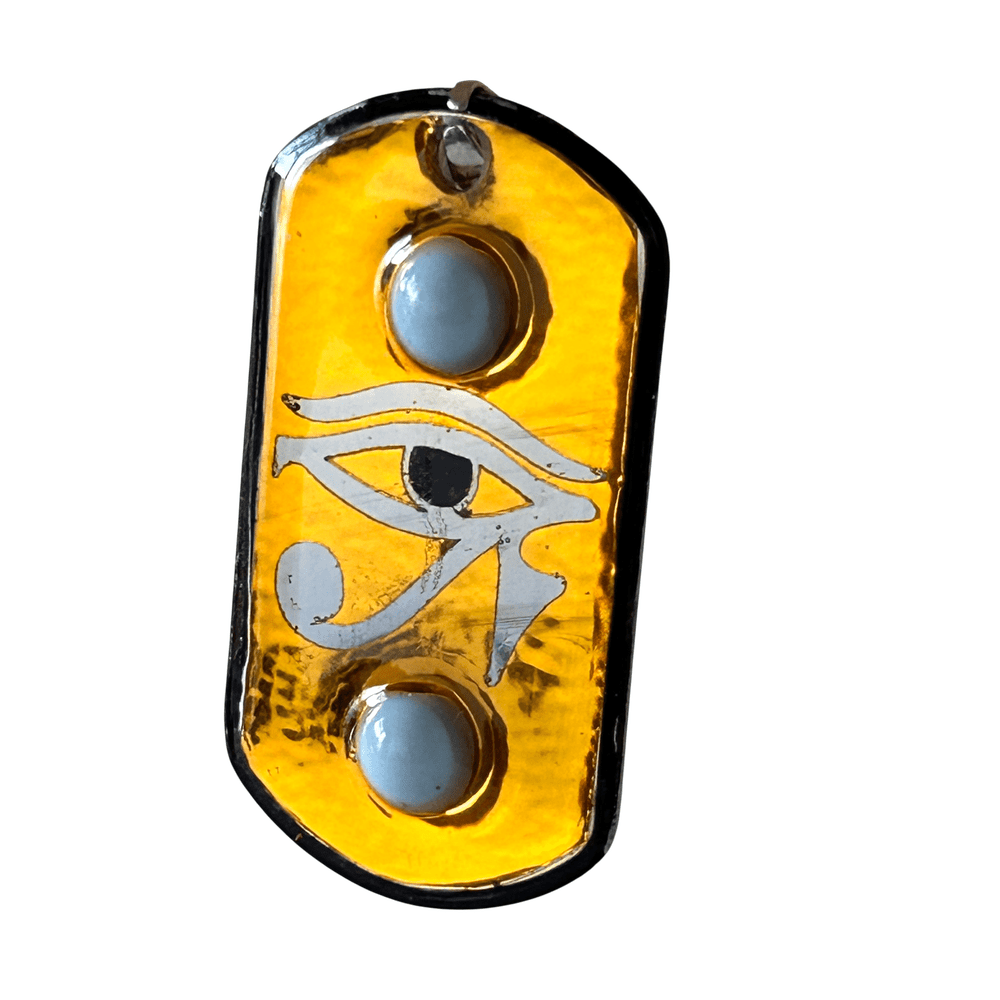 Occhio di Horus con perle - con incisione personalizzata - talismano di protezione rjthw8-is