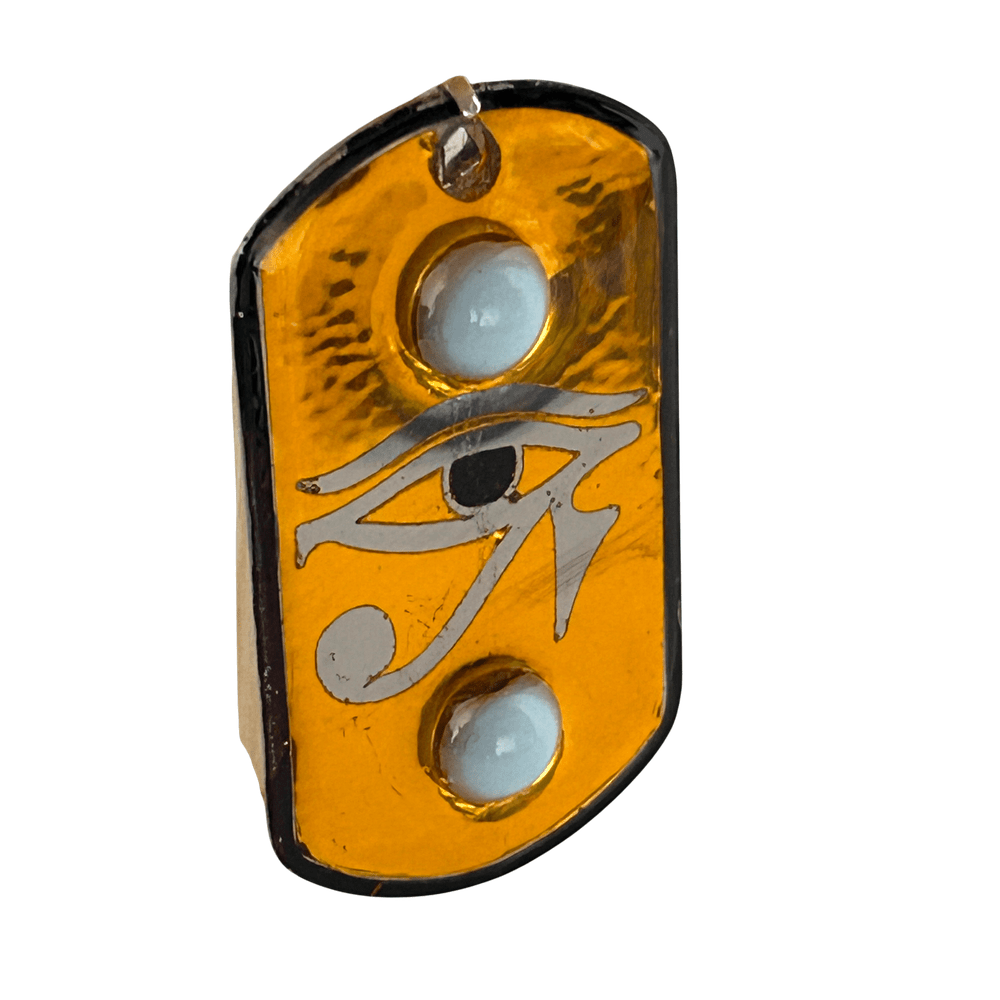 Occhio di Horus con perle - con incisione personalizzata - talismano di protezione rjthw8-is