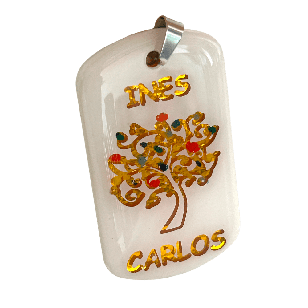 Pendente Albero della Vita artigianale con incisione personalizzata - mod. D rjthw8-is