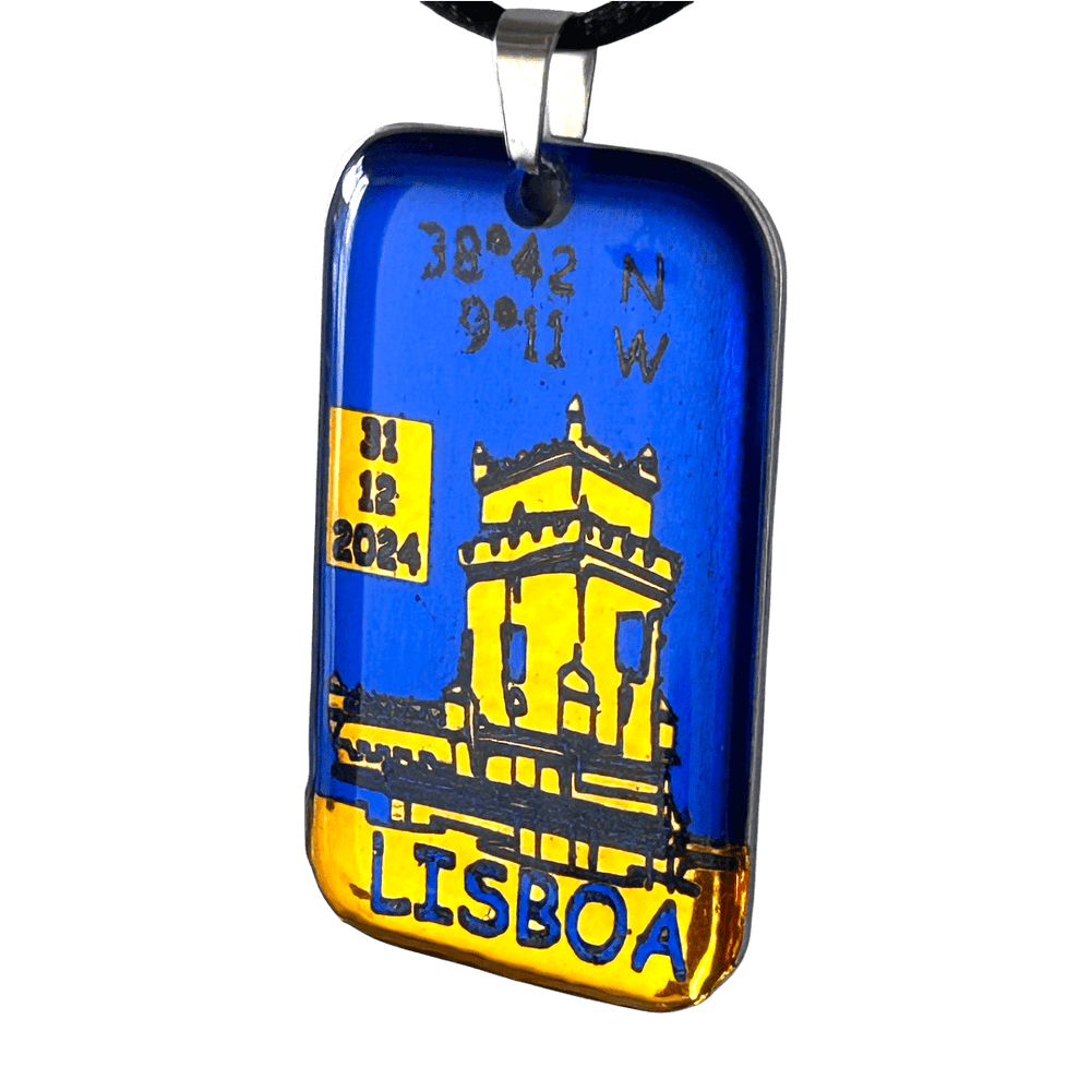 Pendente Coordinate di Vita - Lisbona personalizzabile rjthw8-is