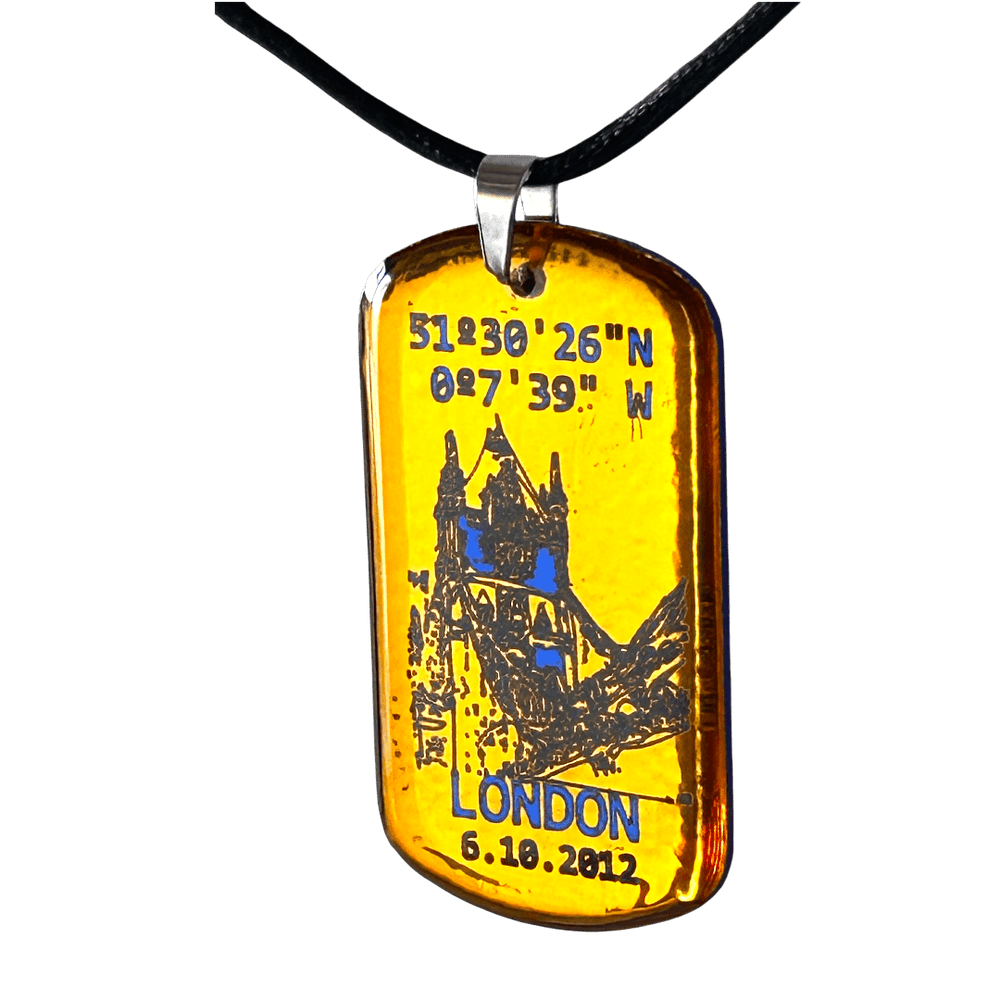 Pendente Coordinate del Cuore - Londra personalizzabile rjthw8-is