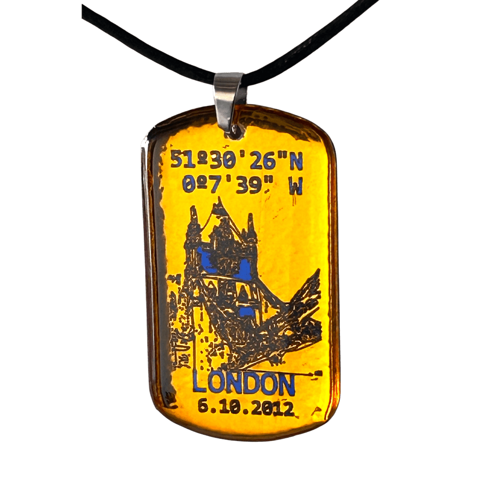 Pendente Coordinate del Cuore - Londra personalizzabile rjthw8-is