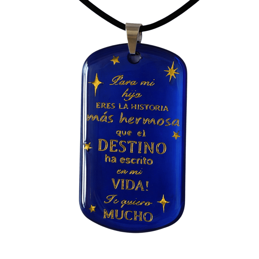 Pendente Messaggio per Figlio o Figlia - con Dedica rjthw8-is