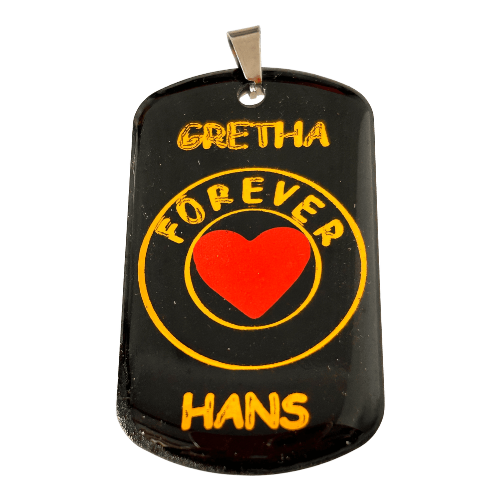 Pendente personalizzato "Forever" - Coppia con nomi | Variante colore rjthw8-is