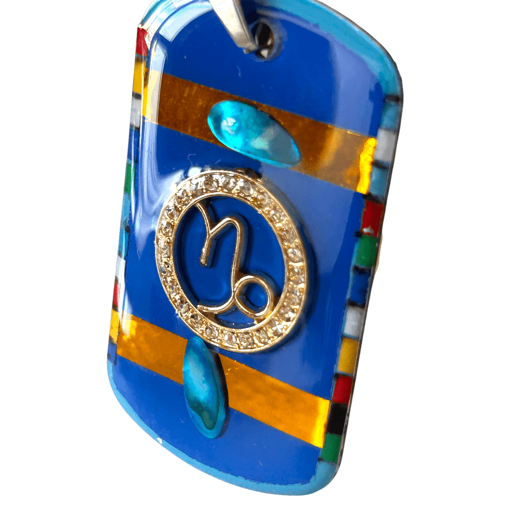 Capricorno - Il segno della costanza | Pendente zodiacale artigianale rjthw8-is