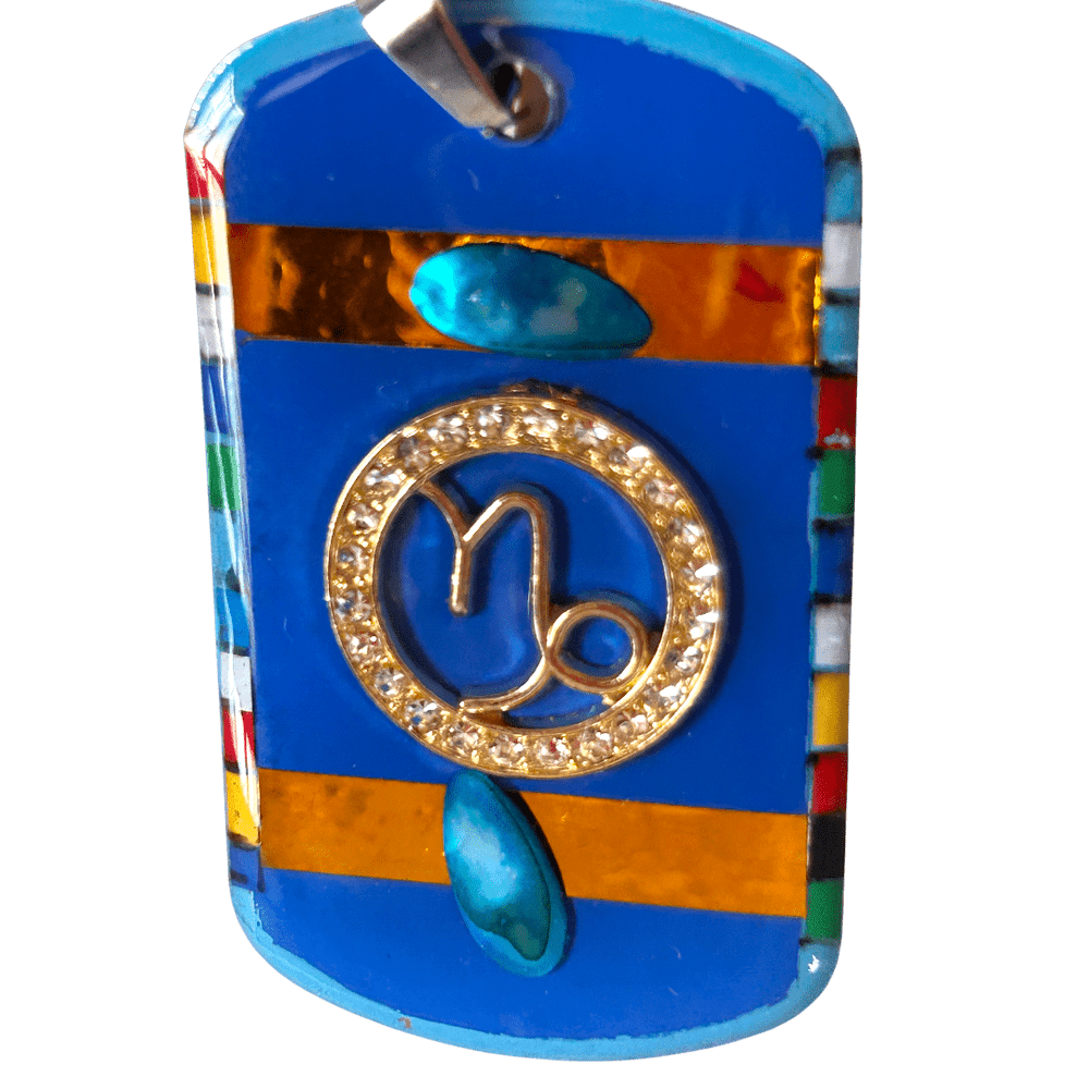 Capricorno - Il segno della costanza | Pendente zodiacale artigianale rjthw8-is